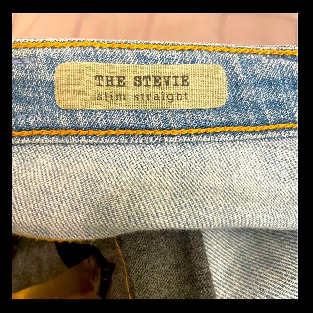 AG The Stevie Slim Straight Jeans light denim blue wash - Picture 4 of 11
